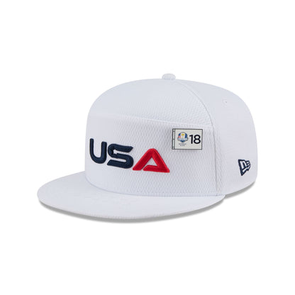 2025 Ryder Cup Team USA White Split Panel 9FIFTY Snapback Hat