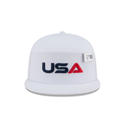 2025 Ryder Cup Team USA White Split Panel 9FIFTY Snapback Hat