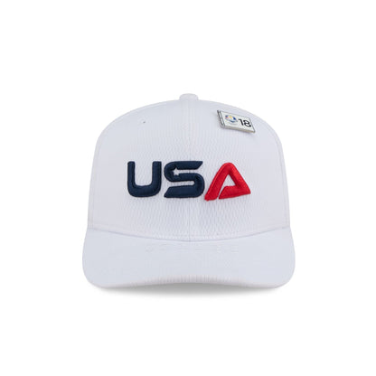 2025 Ryder Cup Team USA White 9SEVENTY Stretch-Snap Hat