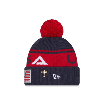 2025 Ryder Cup Team USA Red Pom Knit Hat
