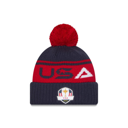 2025 Ryder Cup Team USA Red Pom Knit Hat