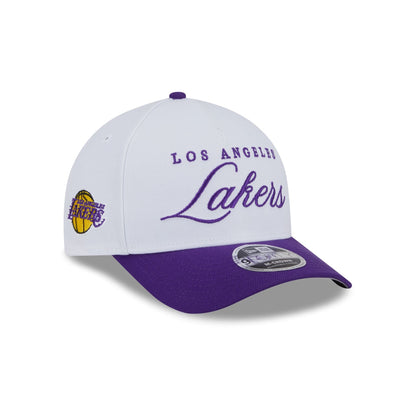 Los Angeles Lakers 2025 Draft 9FORTY M-Crown A-Frame Snapback Hat