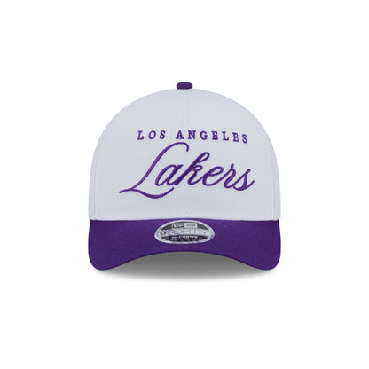 Los Angeles Lakers 2025 Draft 9FORTY M-Crown A-Frame Snapback Hat