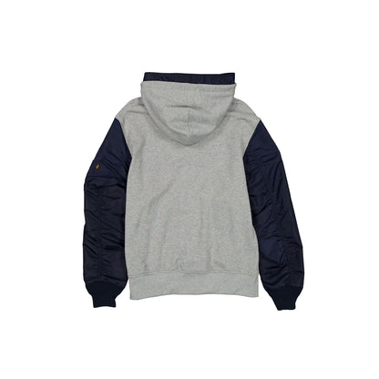 Alpha Industries x Detroit Tigers Gray MA-1 Full Zip Fleece Jacket