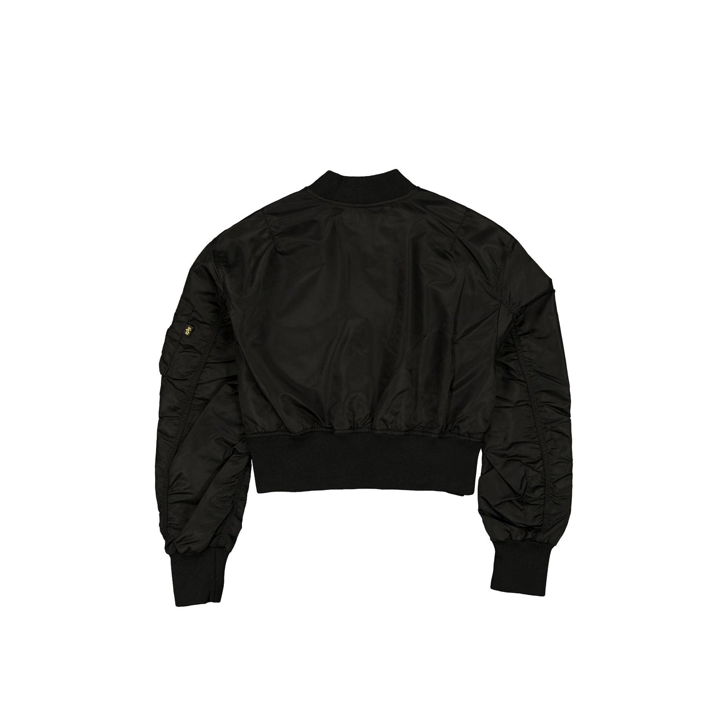 Alpha Industries x New York Yankees Black and Gold Women's Cropped L2-B Bomber Jacket