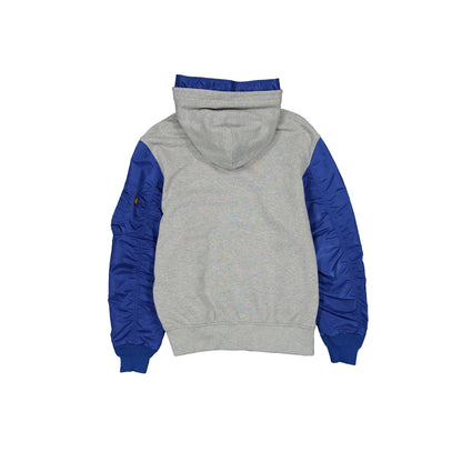 Alpha Industries x Brooklyn Dodgers Cooperstown Gray MA-1 Full Zip Fleece Jacket