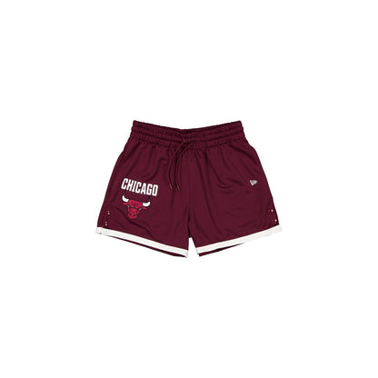 Chicago Bulls Logo Dark Red Shorts