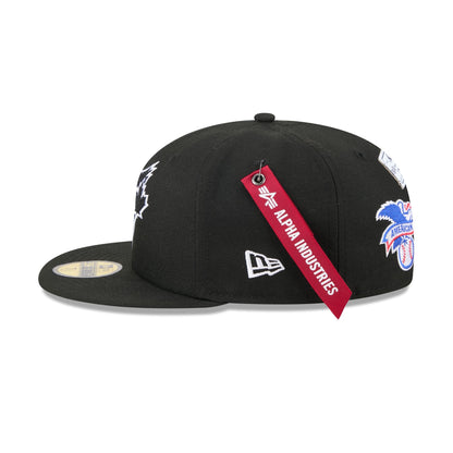 Alpha Industries x Toronto Blue Jays Black 59FIFTY Fitted Hat