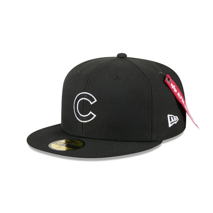 Alpha Industries x Chicago Cubs Black 59FIFTY Fitted Hat