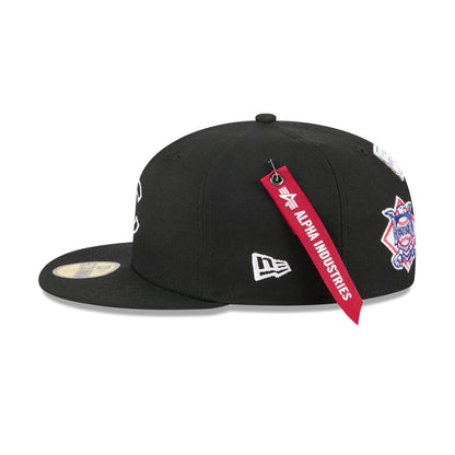 Alpha Industries x Chicago Cubs Black 59FIFTY Fitted Hat