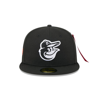 Alpha Industries x Baltimore Orioles Black 59FIFTY Fitted Hat