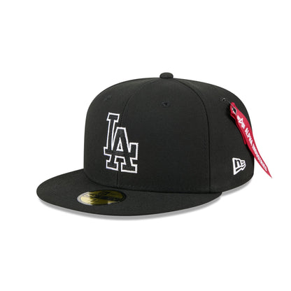Alpha Industries x Los Angeles Dodgers Black 59FIFTY Fitted Hat