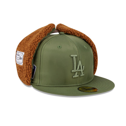 Alpha Industries x Los Angeles Dodgers Olive Green Dog Ear 59FIFTY Fitted Hat