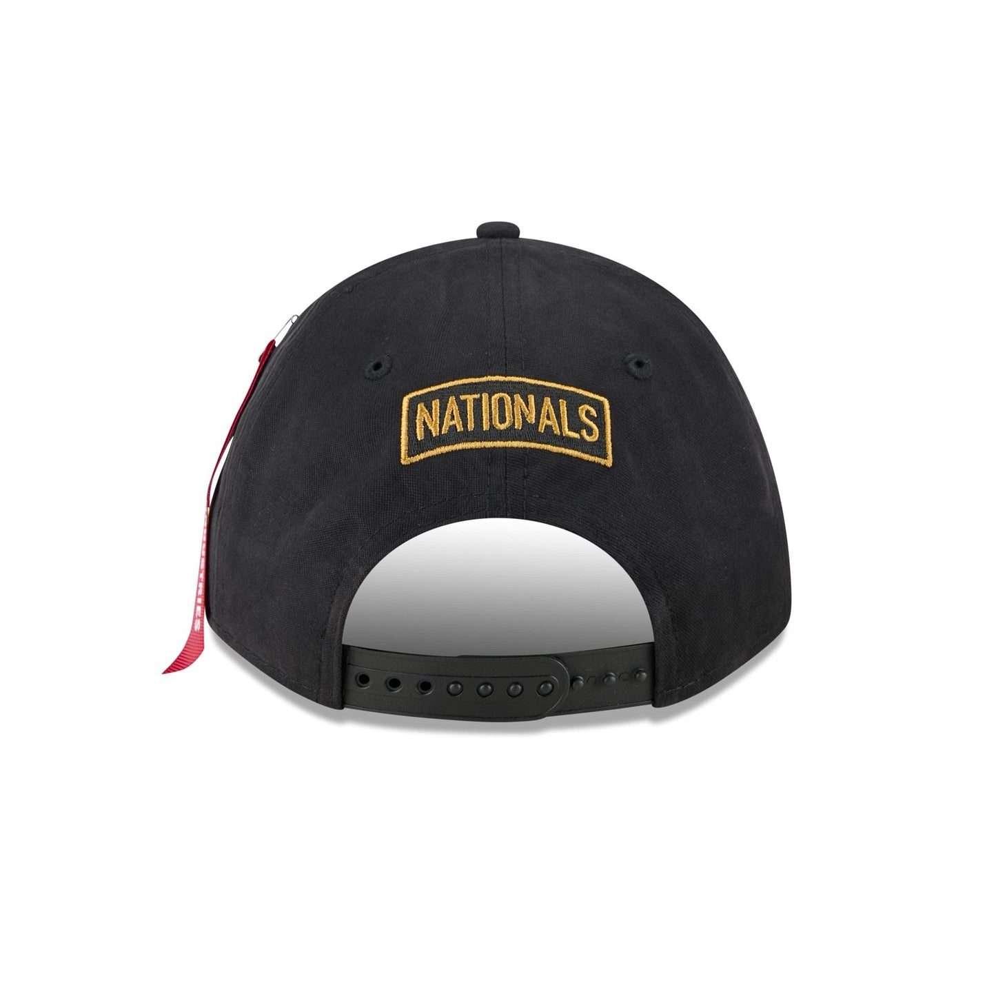 Alpha Industries x Washington Nationals Black 9FORTY M-Crown A-Frame Snapback Hat
