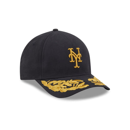 Alpha Industries x New York Mets Black 9FORTY M-Crown A-Frame Snapback Hat