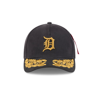 Alpha Industries x Detroit Tigers Black 9FORTY M-Crown A-Frame Snapback Hat