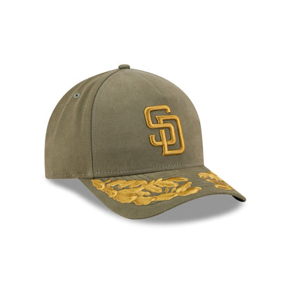Alpha Industries x San Diego Padres Olive Green 9FORTY M-Crown A-Frame Snapback Hat