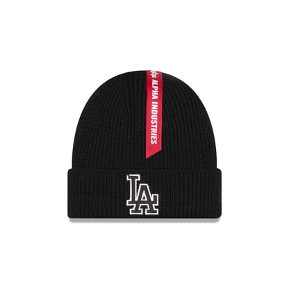 Alpha Industries x Los Angeles Dodgers Black Cuff Knit Hat