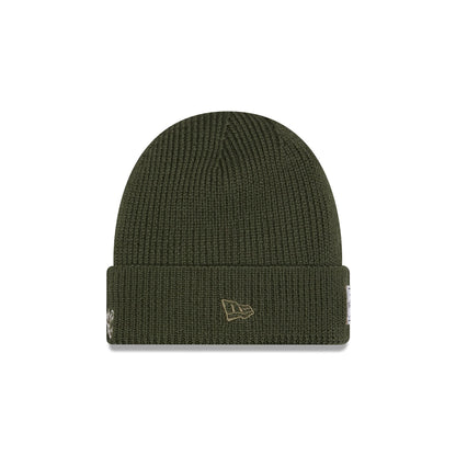 Alpha Industries x Chicago White Sox Olive Green Cuff Knit Hat