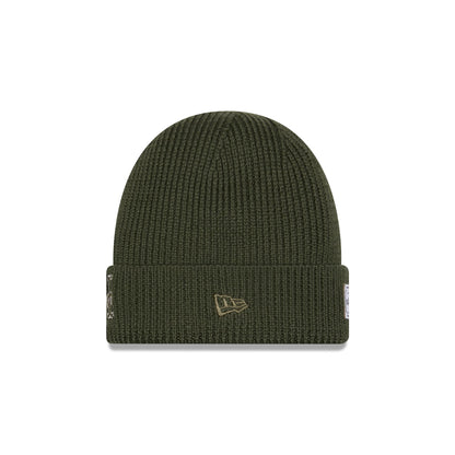 Alpha Industries x New York Mets Olive Green Cuff Knit Hat