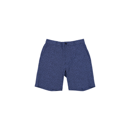 New Era Branded Golf Indigo Bark Print Shorts