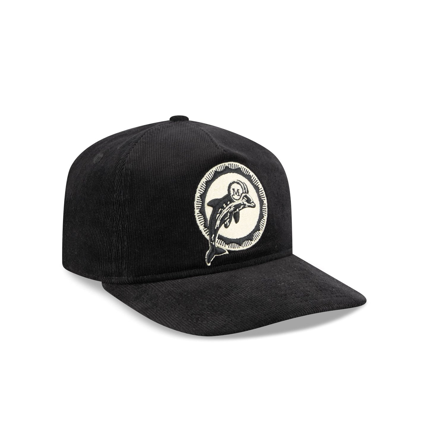 Miami Dolphins Nostalgic Black Corduroy 19TWENTY Adjustable Hat