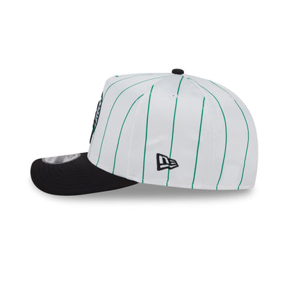 Boston Celtics Satin Pinstripe 9FIFTY A-Frame Snapback Hat