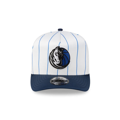 Dallas Mavericks Satin Pinstripe 9FIFTY A-Frame Snapback Hat