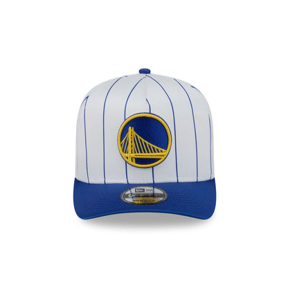 Golden State Warriors Satin Pinstripe 9FIFTY A-Frame Snapback Hat