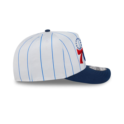 Philadelphia 76ers Satin Pinstripe 9FIFTY A-Frame Snapback Hat
