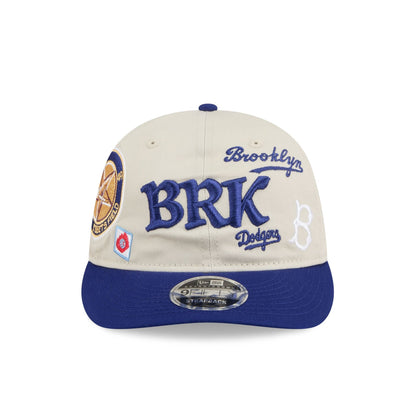 Brooklyn Dodgers Scattered Patches Retro Crown 9FIFTY Snapback Hat