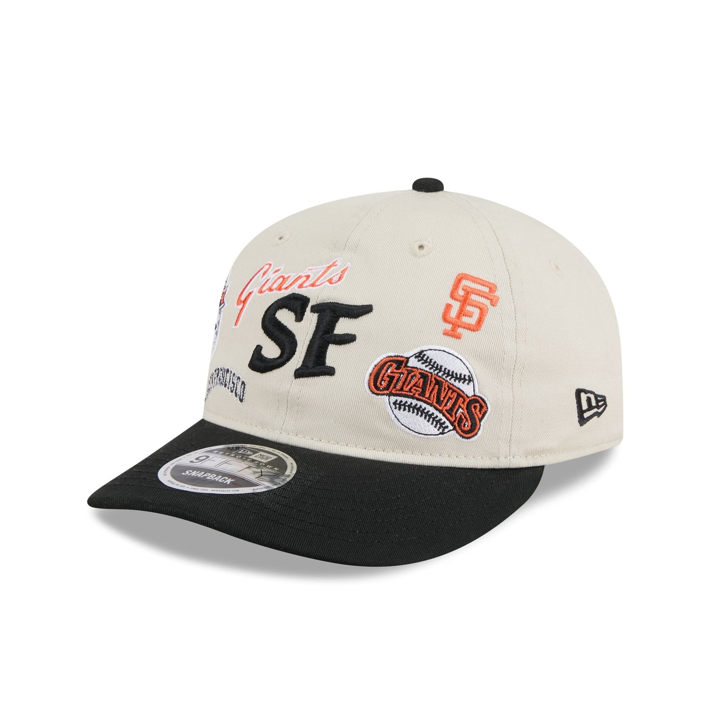 San Francisco Giants Scattered Patches Retro Crown 9FIFTY Snapback Hat
