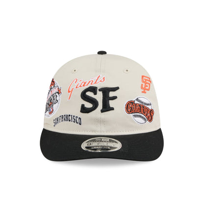 San Francisco Giants Scattered Patches Retro Crown 9FIFTY Snapback Hat