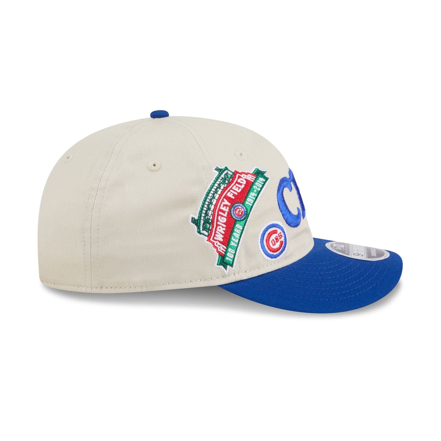 Chicago Cubs Scattered Patches Retro Crown 9FIFTY Snapback Hat