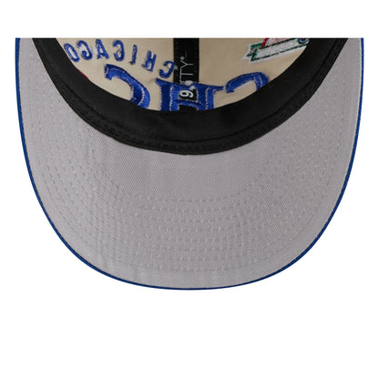 Chicago Cubs Scattered Patches Retro Crown 9FIFTY Snapback Hat