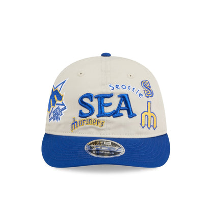 Seattle Mariners Scattered Patches Retro Crown 9FIFTY Snapback Hat