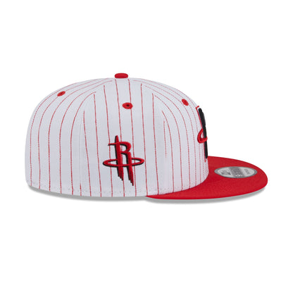 Houston Rockets Deceptor Pinstripe 9FIFTY Snapback Hat