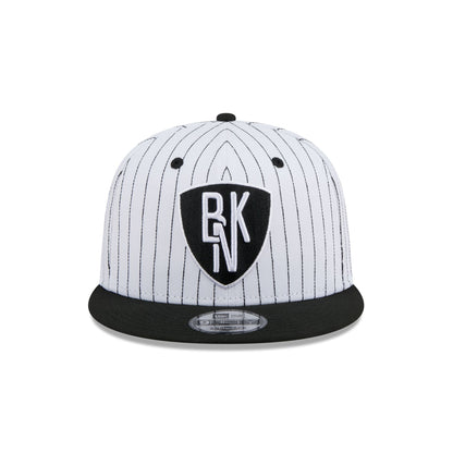 Brooklyn Nets Deceptor Pinstripe 9FIFTY Snapback Hat