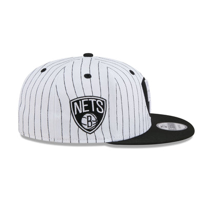 Brooklyn Nets Deceptor Pinstripe 9FIFTY Snapback Hat