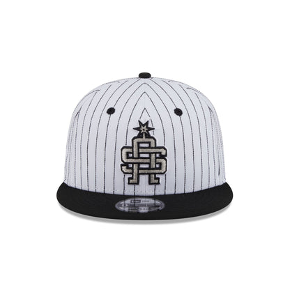 San Antonio Spurs Deceptor Pinstripe 9FIFTY Snapback Hat