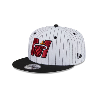 Miami Heat Deceptor Pinstripe 9FIFTY Snapback Hat