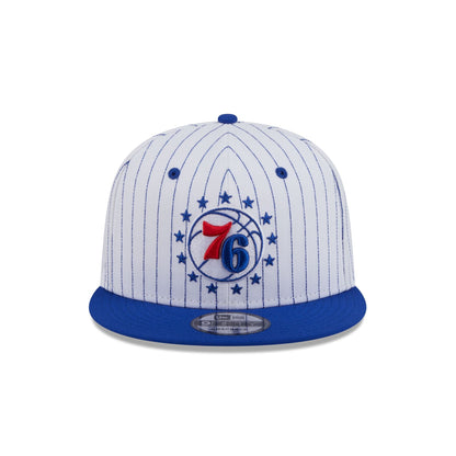 Philadelphia 76ers Deceptor Pinstripe 9FIFTY Snapback Hat