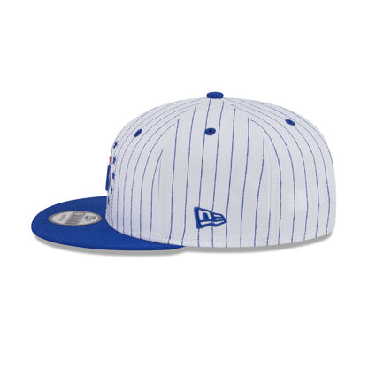 Philadelphia 76ers Deceptor Pinstripe 9FIFTY Snapback Hat