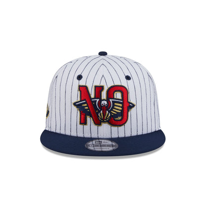 New Orleans Pelicans Deceptor Pinstripe 9FIFTY Snapback Hat