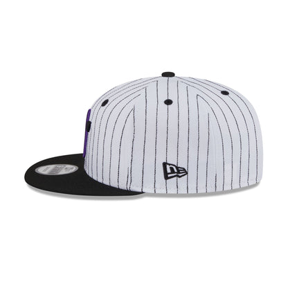 Utah Jazz Deceptor Pinstripe 9FIFTY Snapback Hat