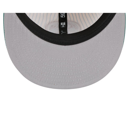 Just Caps Seersucker Denver Nuggets Retro Crown 59FIFTY Fitted Hat