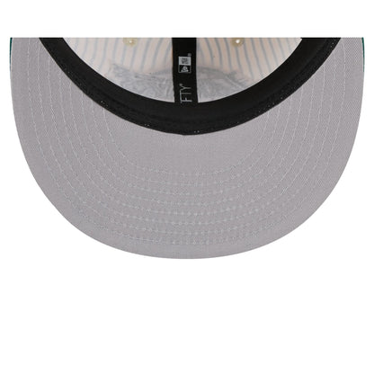 Just Caps Seersucker Los Angeles Lakers Retro Crown 59FIFTY Fitted Hat