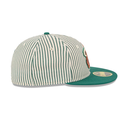 Just Caps Seersucker Miami Heat Retro Crown 59FIFTY Fitted Hat