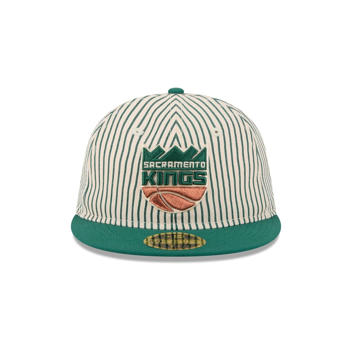 Just Caps Seersucker Sacramento Kings Retro Crown 59FIFTY Fitted Hat