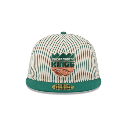 Just Caps Seersucker Sacramento Kings Retro Crown 59FIFTY Fitted Hat